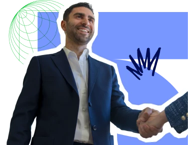 illustration de Jérémy SOUED serrant la main à son client